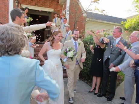 The newly married couple